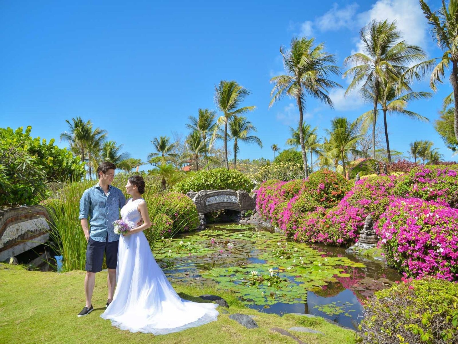 バリ島グランドハイアットでフォトウェディング作例