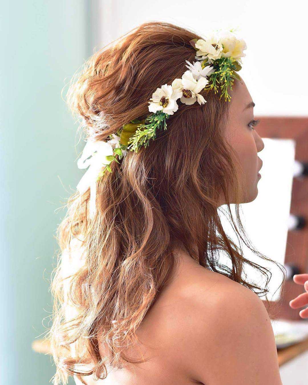 ヘアスタイル ハーフアップヘア