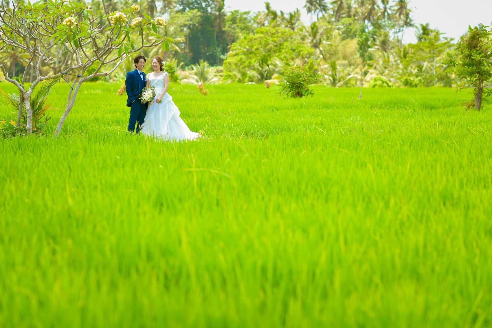 バリ島ウブドで結婚写真